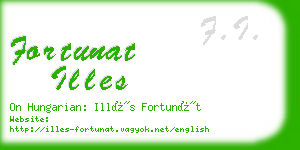 fortunat illes business card